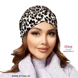 حجاب کلاهی/ مدل توربان جدید طرح پلنگی