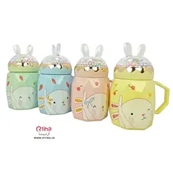 ماگ وارداتی سرامیکی درب خرگوشی فانتزی