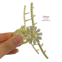 کلیپس گل دار مجلسی طرح جدید بابونه/ 11CM
