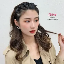 تل موی دخترانه زنانه جدیدمدل کلیپسی (مشکی قهوه ای)