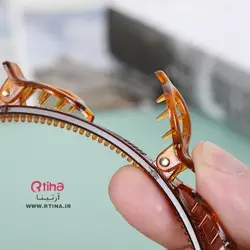 تل موی دخترانه زنانه جدیدمدل کلیپسی (مشکی قهوه ای)