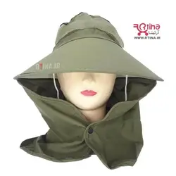 کلاه و نقاب تابستانی با محافظ گردن+ بند نگهدارنده