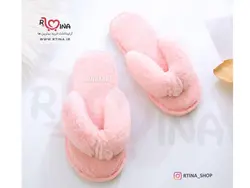 دمپایی راحتی(پاپوش روفرشی) حوله ای خز دار زنانه