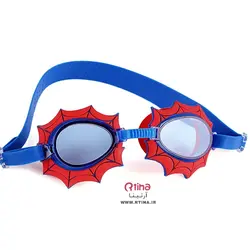 عینک بچه گانه شنا با گوش گیر رایگان حرفه ای/ طرح مرد عنکبوتی