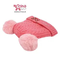 کلاه بافتنی نوزاد دخترانه مدل D44