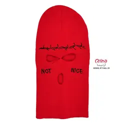 کلاه ماسک پوشاننده صورت پسرانه دخترانه طرح سیم خاردار