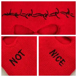 کلاه ماسک پوشاننده صورت پسرانه دخترانه طرح سیم خاردار