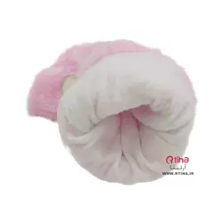 دستکش انگشتی زمستانی زنانه دخترانه صورتی