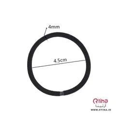 کش مو ساده مشکی مردانه و زنانه (بسته 12عددی)