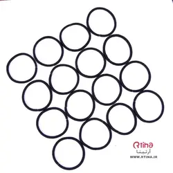 کش مو ساده مشکی مردانه و زنانه (بسته 12عددی)