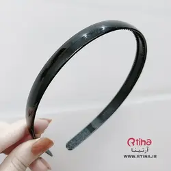 تل مو ساده مشکی اسپرت (پسرانه دخترانه) دندانه دار و نشکن