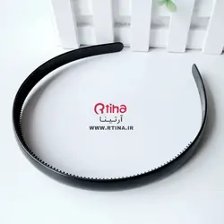 تل مو ساده مشکی اسپرت (پسرانه دخترانه) دندانه دار و نشکن