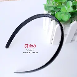 تل مو ساده مشکی اسپرت (پسرانه دخترانه) دندانه دار و نشکن