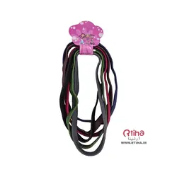 کش مو ورزشی پسرانه و دخترانه مدل تل کشی رنگی | 6عددی