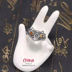 انگشتر جغد دخترانه و پسرانه برجسته سه بعدی | قابل تغییر سایز