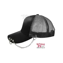 کلاه نقاب دار پیرسینگ دار پشت توری دخترانه زنانه مدل زنجیری