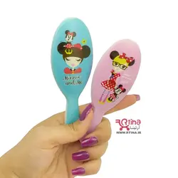 برس سر نوزاد دخترانه تا 5 سال طرح دار | دندانه ژله ای