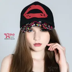 کلاه بیسبالی پشت تور دخترانه زنانه طرح لب