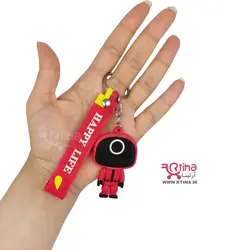 آویز جاسوئیچی بازی مرکب SQUIDGAME طرح دایره