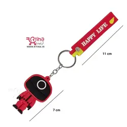 آویز جاسوئیچی بازی مرکب SQUIDGAME طرح دایره