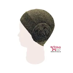 کلاه توربان لمه دخترانه مجلسی گل بغل