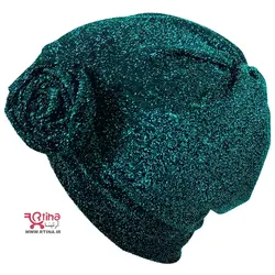 توربان لمه دخترانه و زنانه مجلسی لمه ای طرح گل جلو