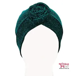 توربان لمه دخترانه و زنانه مجلسی لمه ای طرح گل جلو