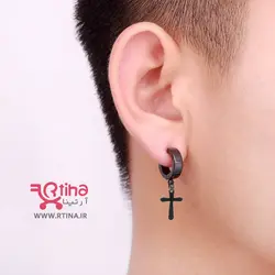 پیرسینگ گوش صلیب پسرانه و دخترانه مدل سوزنی