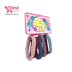 کش مو رنگی ساده بچه گانه و زنانه (بسته 6عددی)