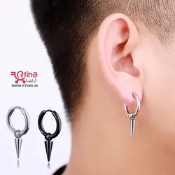 گوشواره حلقه ای آویز دار دخترانه و پسرانه اسپرت استایل پانک راک