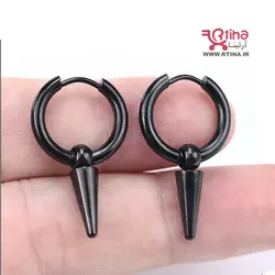 گوشواره حلقه ای آویز دار دخترانه و پسرانه اسپرت استایل پانک راک