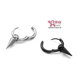 گوشواره حلقه ای آویز دار دخترانه و پسرانه اسپرت استایل پانک راک