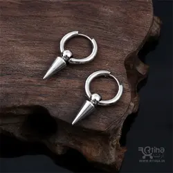 گوشواره حلقه ای آویز دار دخترانه و پسرانه اسپرت استایل پانک راک