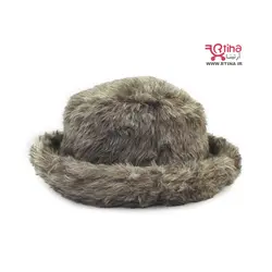 شال و کلاه فرحی زنانه و دخترانه (کلاه باکت + شال گردن خز)