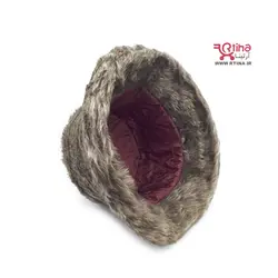 شال و کلاه فرحی زنانه و دخترانه (کلاه باکت + شال گردن خز)