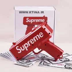 تفنگ پول پاش supreme | سه عدد باتری رایگان+ دلار 100 عددی