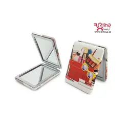 آینه جیبی فانتزی دخترانه طرح میکاپ آرایشی