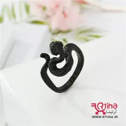 انگشتر طرح مار دخترانه و پسرانه مدل مارپیچی جدید