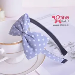 تل سر دخترانه بچه گانه و بزرگسال مدل پاپیونی خالدار