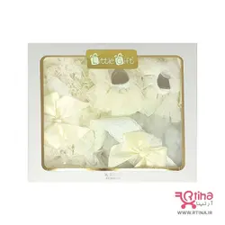 ست سه تکه نوزادی (جوراب، تل و شورت پرنسسی نوزاد مدل تور دار)