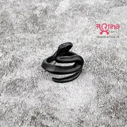حلقه انگشتر مار (پسر و دختر) رنگ مشکی مات