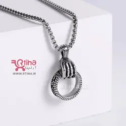 گردنبند استیل طرح اسکلت دست (پسرانه و دخترانه)