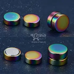 گوشواره ساده مردانه آهنربایی هفت رنگ مدل GF8