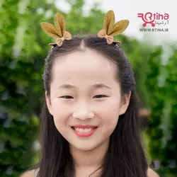 گل سر دخترانه با فوم اکلیلی مدل پاپیون-خرگوشی