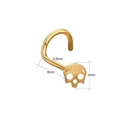 پرسینگ بینی پسرانه و دخترانه مدل اسکلتی SKULL