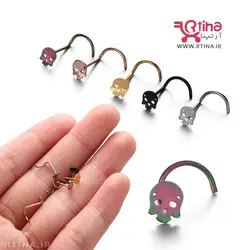 پرسینگ بینی پسرانه و دخترانه مدل اسکلتی SKULL