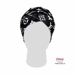 توربان طرح دار مشکی مدل لویی ویلتون