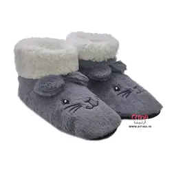 پاپوش زنانه ساقدار زمستانی/ طرح سه بعدی فانتزی