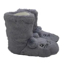 پاپوش زنانه ساقدار زمستانی/ طرح سه بعدی فانتزی