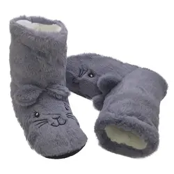 پاپوش زنانه ساقدار زمستانی/ طرح سه بعدی فانتزی